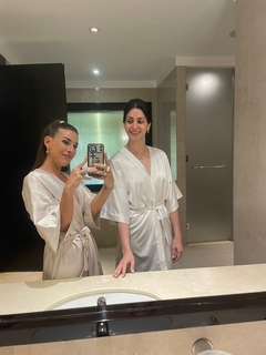 Pack 4 Batas Kimonos De Novia - Ajuar De Bodas - Batas Novia Ajuar De Boda Pack Para La Novia Y Damas De Honor VAINILLA - tienda online