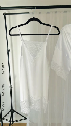 Imagen de Camisón de Seda Blanco NOVIAS Con encaje, corto y sexy!!!