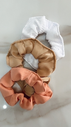 Pack de 3 Scrunchie Chuflines Moda Accesorios - tienda online