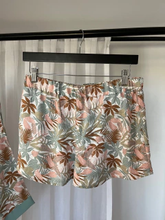Short Shorcito Estampado Tonos Pasteles De Fibrana Verano 2024