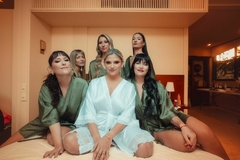 Pack 4 Batas Kimonos De Novia - Ajuar De Bodas - Batas Novia Ajuar De Boda Pack Para La Novia Y Damas De Honor Verde Militar - comprar online