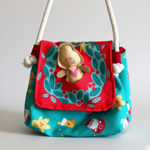 Cartera con personaje navideño - comprar online
