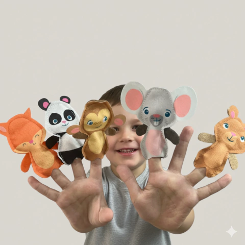 KIT | 5 Títeres de dedo - comprar online