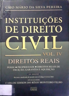 Livro Instituições de direito Civil de Caio Mário da Silva Pereira