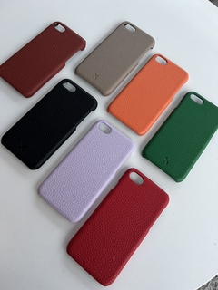 Funda ecocuero granada lisa Iphone 7Plus / 8 Plus