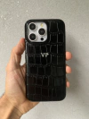 Funda personalizada Croco Negra