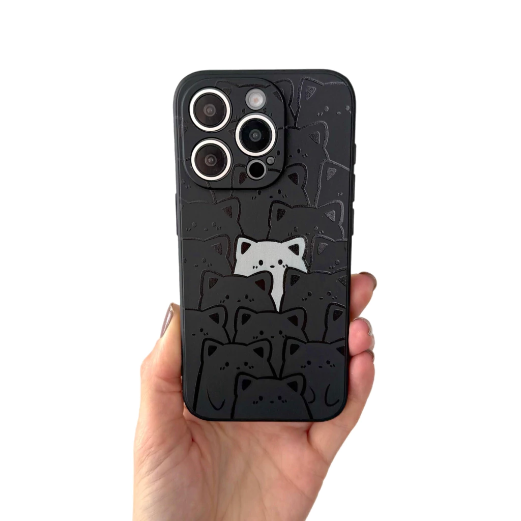 FUNDA IPHONE CATS