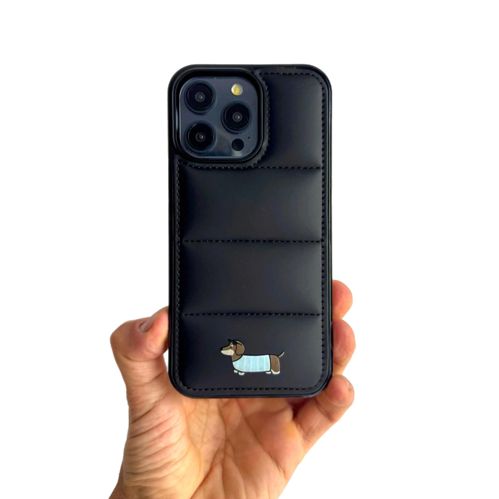 FUNDA IPHONE PUFFER SALCHI