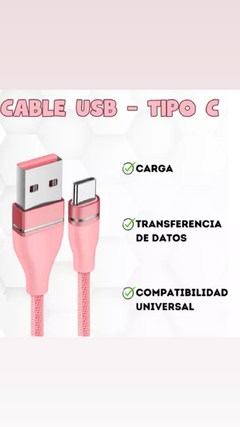 Cable USB C 1 mts cordon reforzado