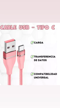 Cable USB C 1 mts cordon reforzado