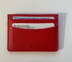 TARJETERO ROJO PERSONALIZADO