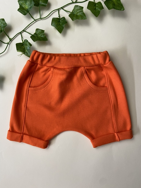 Shorts Laranja Bolsinho
