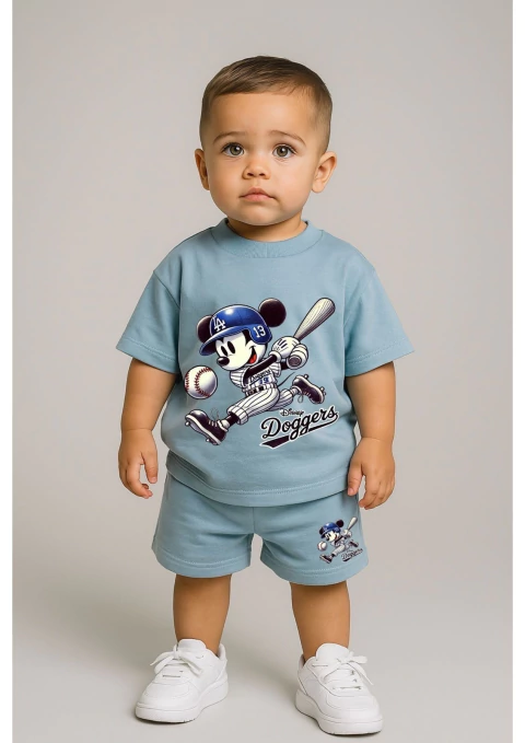 Conjunto Shorts e Camiseta - Mickey beisebol - comprar online