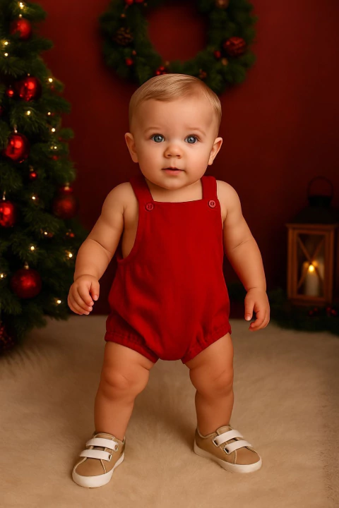 Macaquinho Curto vermelho - Natal - - comprar online