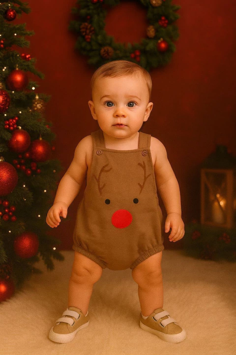 Macaquinho Curto Rena Marrom - Natal - comprar online