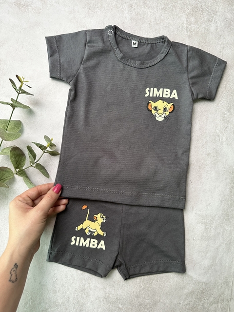 Conjunto Shorts e Camiseta Chumbo Simba