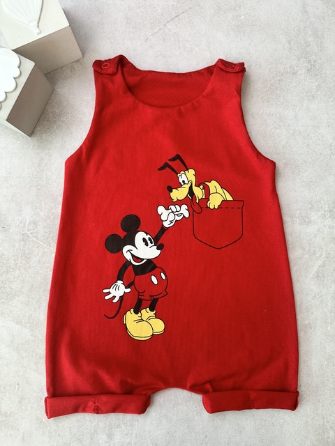 Jardineira Mickey e Pluto