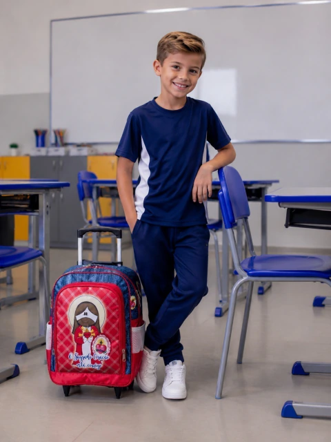 Mochila de rodinhas Sagrado Coração de Jesus