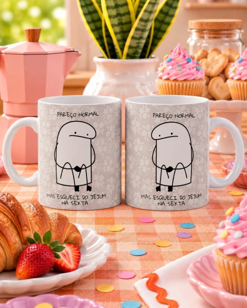 Caneca Porcelana - Série "Socorro, Deus!" - comprar online