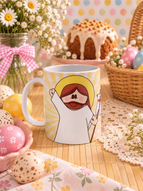 Caneca plástica de Páscoa - personalizada - comprar online