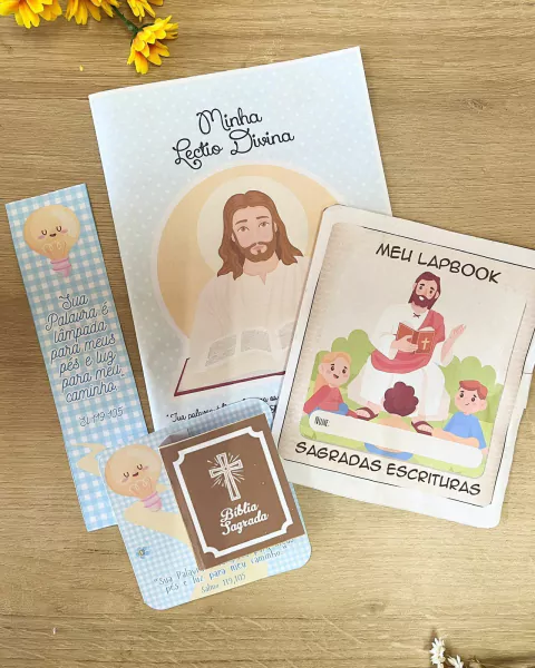 MINI KIT BÍBLIA - com Lectio Divina e lembrancinhaa