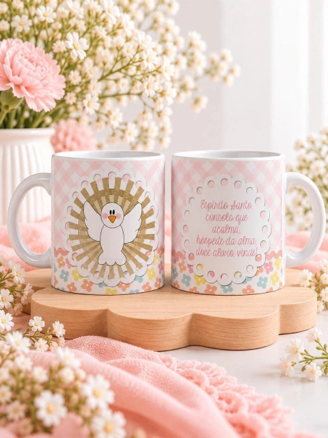 Caneca de porcelana personalizada - coloque o seu nome - Atelier MÃOS DE MARIA