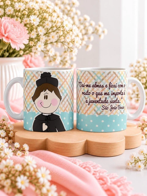 Caneca de porcelana personalizada - coloque o seu nome