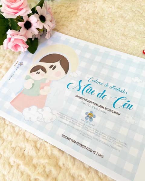 Kit pra imprimir - Caderno de atividades de Nossa Senhora