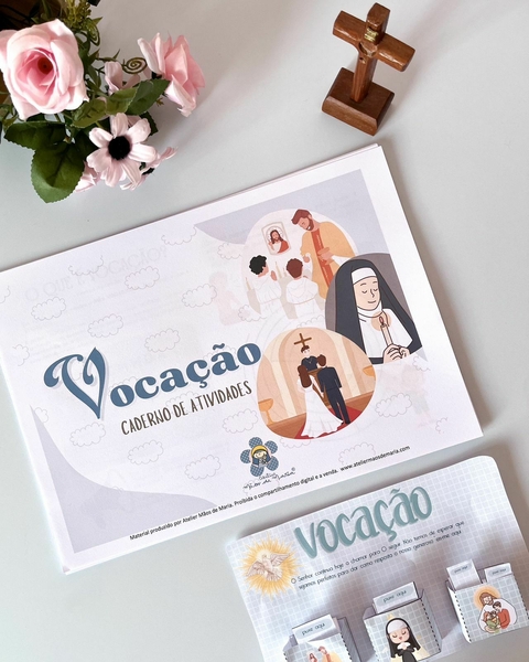 KIT VOCAÇÃO - CADERNO DE ATIVIDADES + CARTÃO DIA DO PADRE ( Bônus)