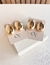 Brinco Maxi gota lisa em banho ouro