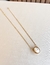 Colar oval todo em madrepérola banho ouro - comprar online
