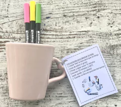 Box regalo sorpresa taza para pintar, crear tarjeta y decorar cookies por pedido - Pomelo Mini Kids