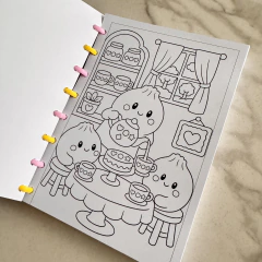 Imagem do cuaderno para colorear Dumplings A5 -