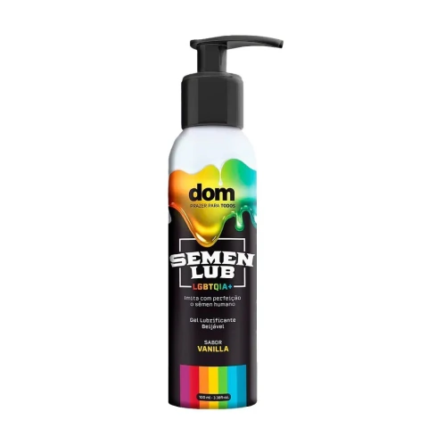 Semen Lub Vanilla - Gel Lubrificante Beijável Sabor Baunilha Que Imita o Semen Humano