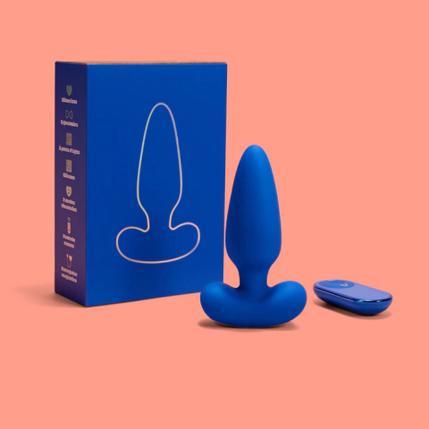 BUT Plug Anal Vibratório e Recarregável com Controle PantyNova
