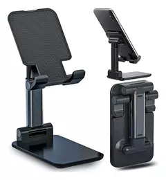 Soporte Celular Plegable Regulable Negro - comprar online