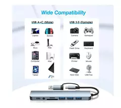 Hub Multipuerto 8 en 1 Ultra Slim en internet