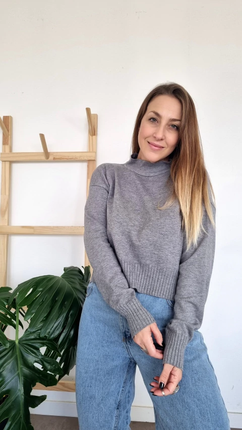 Media Polera Marilyn Gris - comprar online