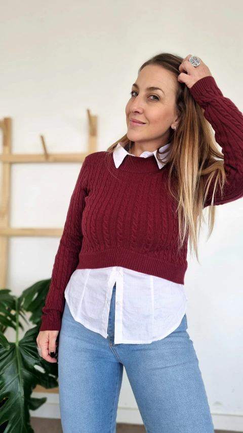 Sweater Santana Bordo - comprar online