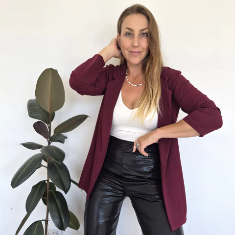 Imagen de Blazer Palma Bordo