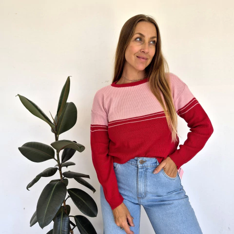 Sweater Calabria Rojo en internet