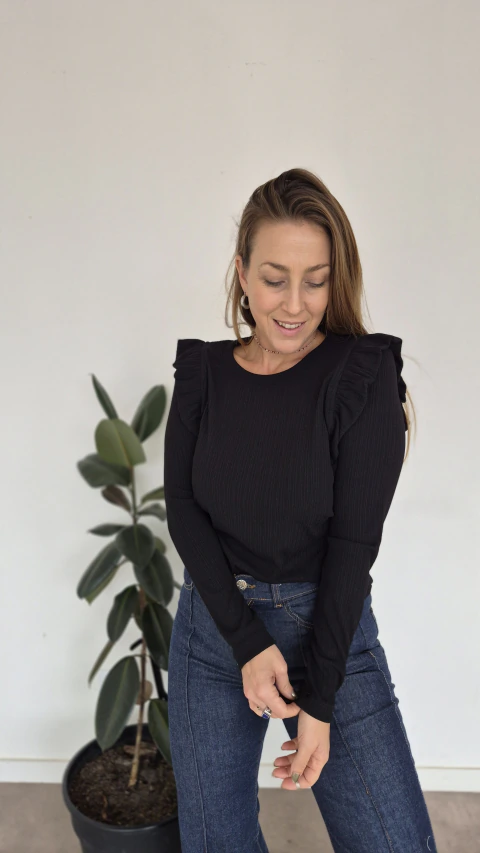 Blusa Morley Isabel Negro