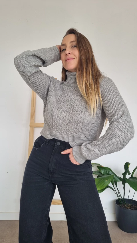 Polera Angelina Gris - comprar online