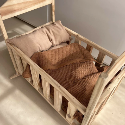 Cuna para muñecas de madera - tienda online