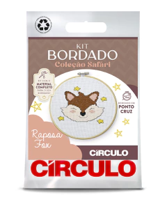 Kit Bordado Safári Circulo na internet