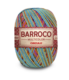 Barroco Multicolor 400g Círculo 452m - Arte Fios Joinville