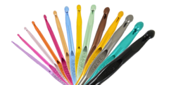 Kit Agulhas de Crochê Alumínio Colorida Circulo com 12 Und - comprar online