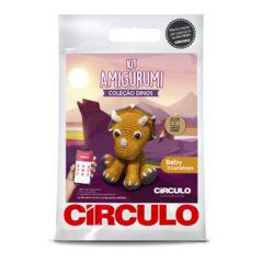 Kit Amigurumi Coleção Dinos Circulo na internet