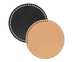 Base de Bolsa Couro Sintético Redonda Circulo 20cm na internet