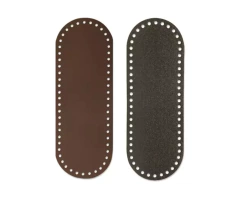 Base de Bolsa Couro Sintético Oval Circulo 28cm - Arte Fios Joinville